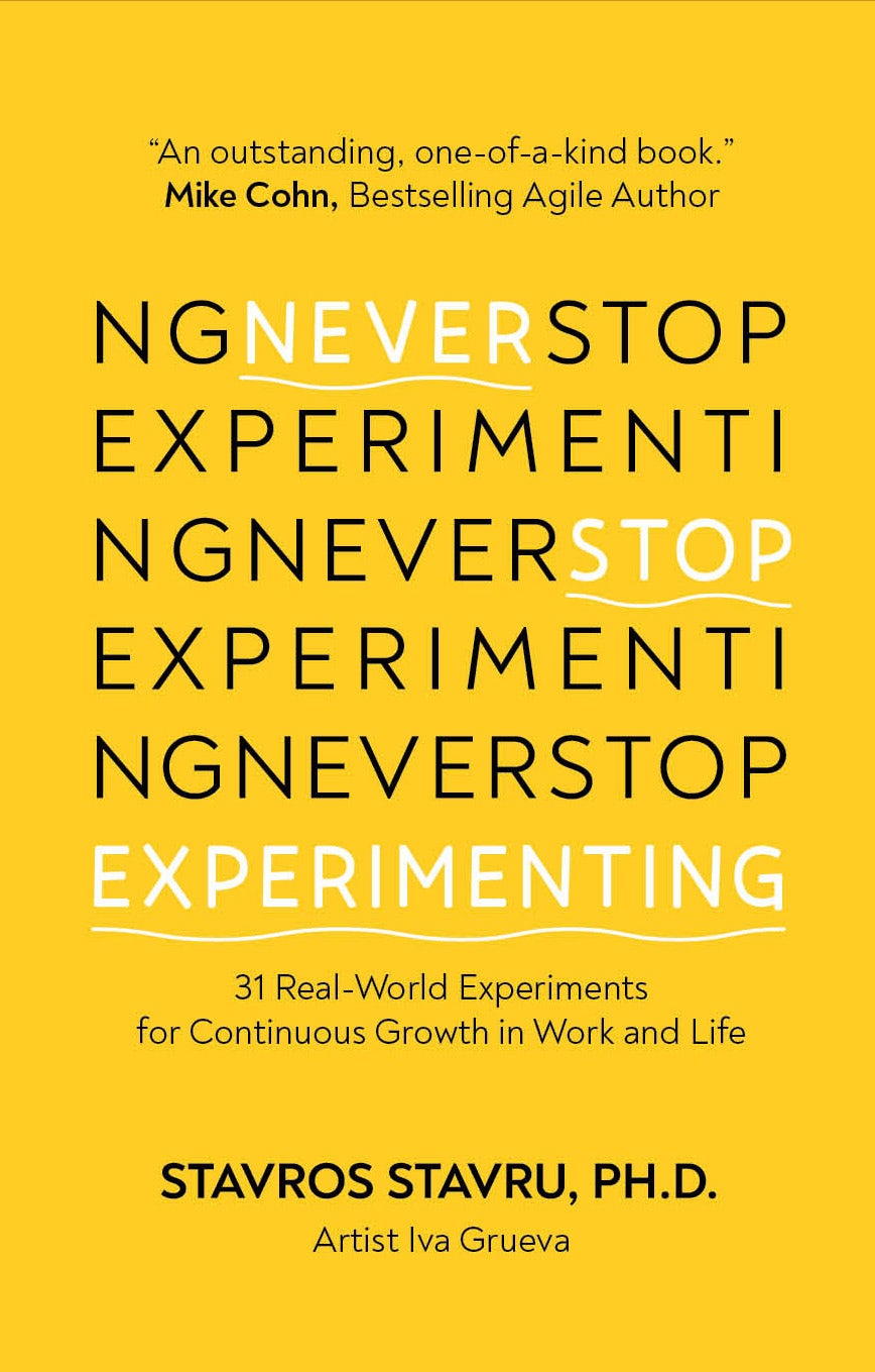 Book cover image for Never Stop Experimenting ISBN: 9781636989617